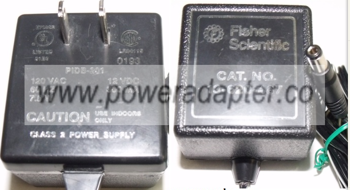 FISHER SCIENTIFIC 13-620-487 CLASS 2 POWER SUPPLY AC ADAPTER 12V